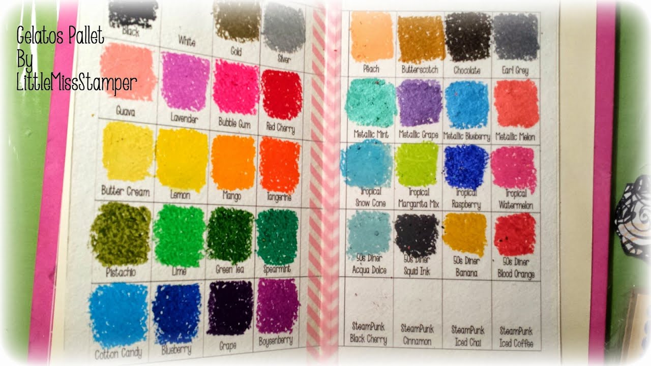 Faber Castell Gelatos Color Chart