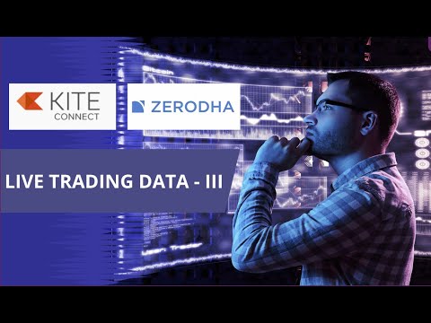 LIVE TRADING DATA -III API | STEP-BY-STEP LEARN  ZERODHA API PYTHON TO MAKE  AUTOMATED SOFTWARE