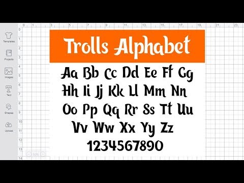 Trolls Font SVG for Cricut Silhouette cut file trolls alphabet svg poppy troll