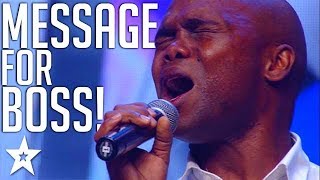 Singer Has Message For His Boss! | SA's Got Talent 2017