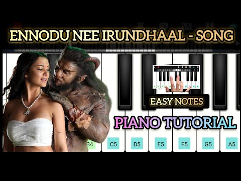 Ennodu Nee Irundhaal Song Piano Tutorial With Notes |#ennoduneeirundhdal | #vikram | #pianonotes