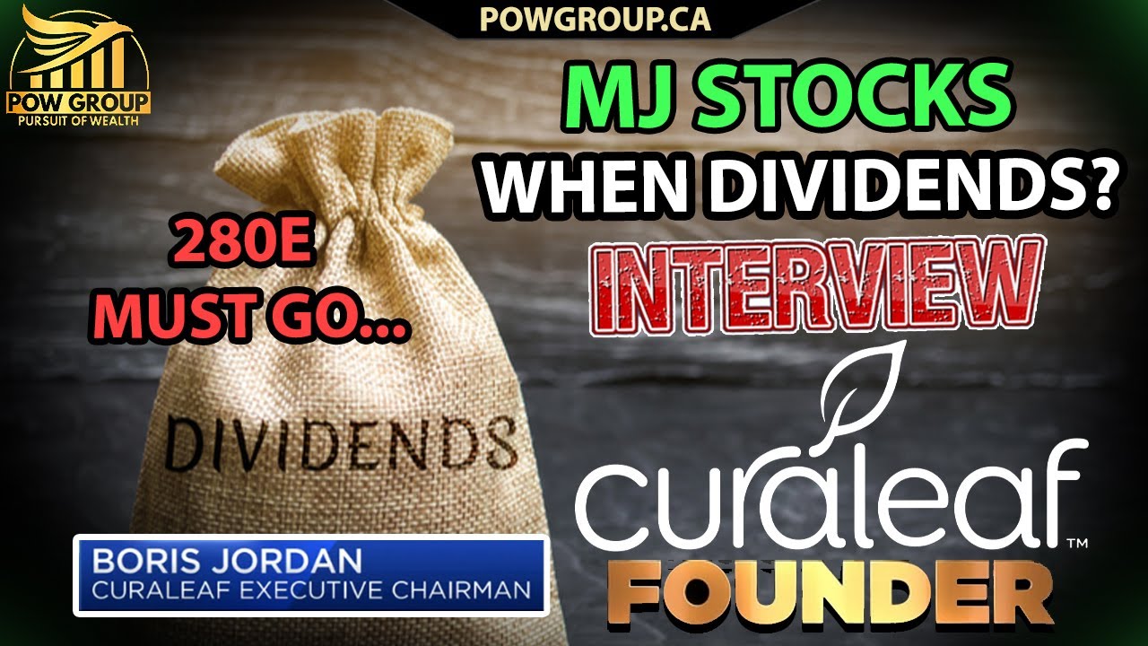 Curaleaf Founder & TDR Interview: MJ Stocks Will Soon Pay Dividends? CURA Major Bullish Indicator...