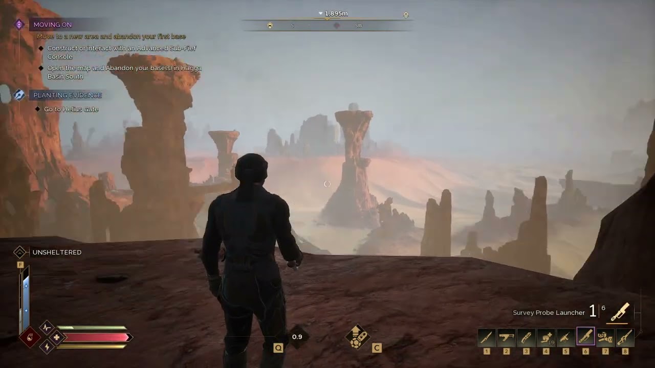 Dune Awakening - Climbing Eastern Shield Wall