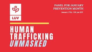Human Trafficking Unmasked Panel 2026