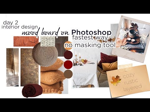 Tutorial | How To Make an Interior Design  Mood Board on Photoshop