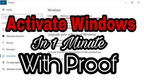 How to Activate Windows 10 Permanently | Activate Windows 10 Pro Without Product Key