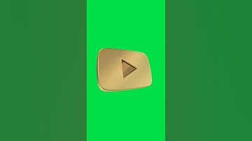 3D YouTube Gold play Button #greenscreen  #shorts #viralshorts #viral #trending #youtube #3d