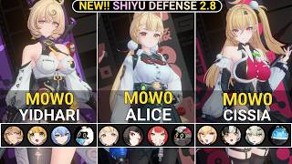 NEW SHIYU RESET! M0W0 Yidhari &amp; Alice &amp; Cissia Showcase | NEW Shiyu Defense ZZZ 2.8