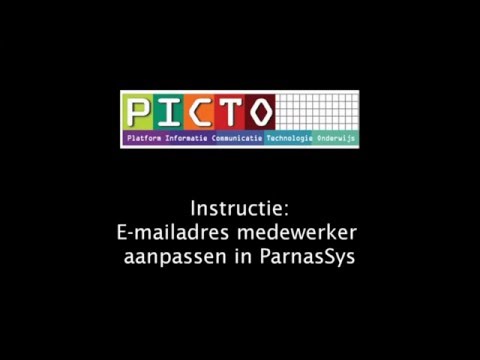 E-mailadres medewerker aanpassen in ParnasSys