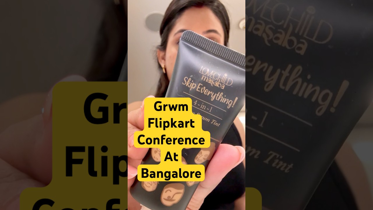 Get Ready With Me for a Flipkart Conference 💙 Soft Glam Makeup Look #grwm #makeup