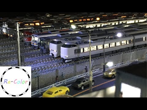 【Re-Colorリカラー】＜夜景＞Nゲージ 鉄道模型 関西アーバンネットワーク Modelleisenbahn Model Railroad N-gauge