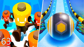 Battery Run VS Action Balls - Big Update Gameplay Walkthrough (Android/IOS) VS#63