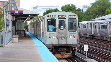 Chicago Transit Authority: Chicago Loop & Kimball Bound Brown Line Trains @ Diversey Station