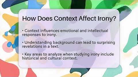 How Does Context Affect Irony? - The Prose Path