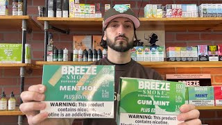 BREEZE MENTHOL VS BREEZE GUM MINT AND REGULAR MINT #tiktokshortclips