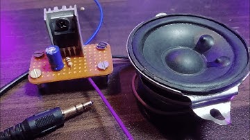 How To Make Simplest Audio Amplifier using Transistor