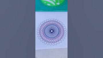 What does this pattern resemble??? Magic Ruler Small ruler, big wisdom #2024 #shorts #spirograph