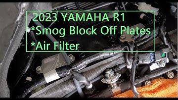 How to Install Graves Smog Block Off Plates & DNA Air Filter - 2023 Yamaha R1