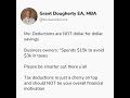 When tax deductions actually cost money