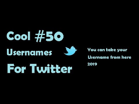 #50 twitter usernames ideas | Cool 50 twitter usernames suggestion | in ...