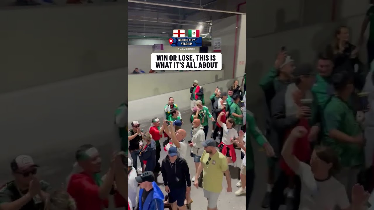 Mexico fans congratulated England fans on the way out of the stadium π