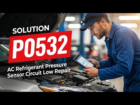 How To Fix P0532 OBD II Error Code - AC Refrigerant Pressure Sensor Circuit Low Repair