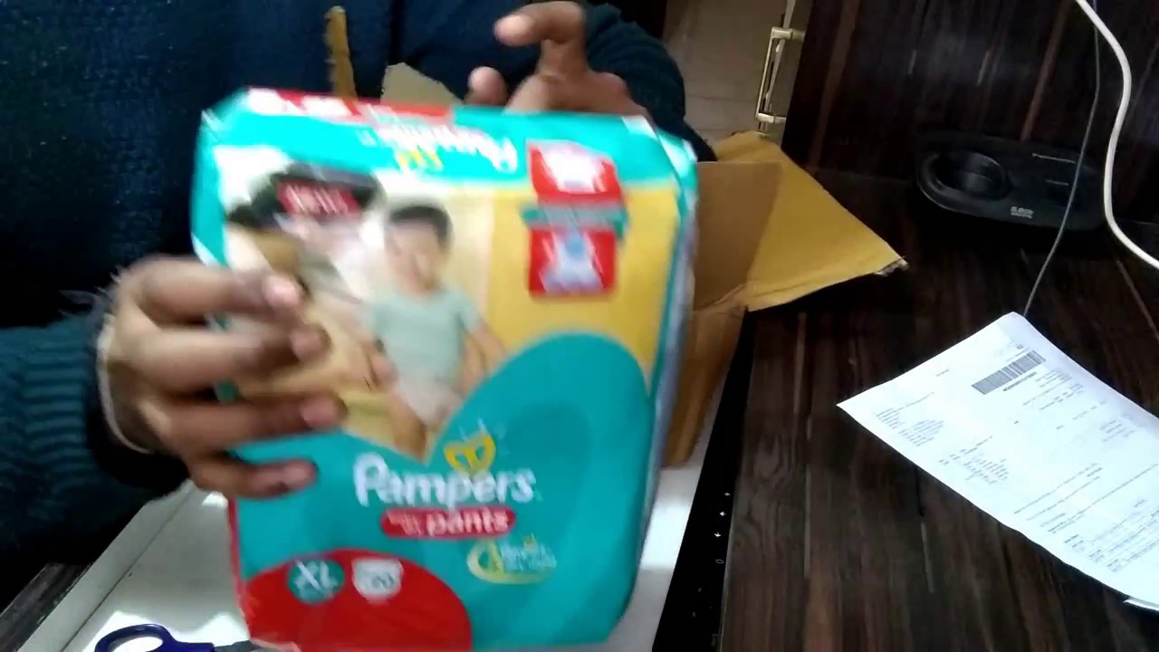first cry pampers unboxing good package