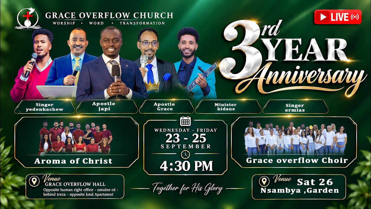 ( Day 2) 3rd Year Anniversary || Grace Overflow Church || 23-09-2026
