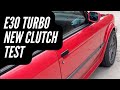 Testing new clutch in my E30 turbo (recorded on ShakeCamTM)