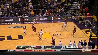 02/23/2013 Alabama Vs LSU Men's Basketball Highlights 02/23/2013 Alabama Vs LSU Men's Basketball Highlights