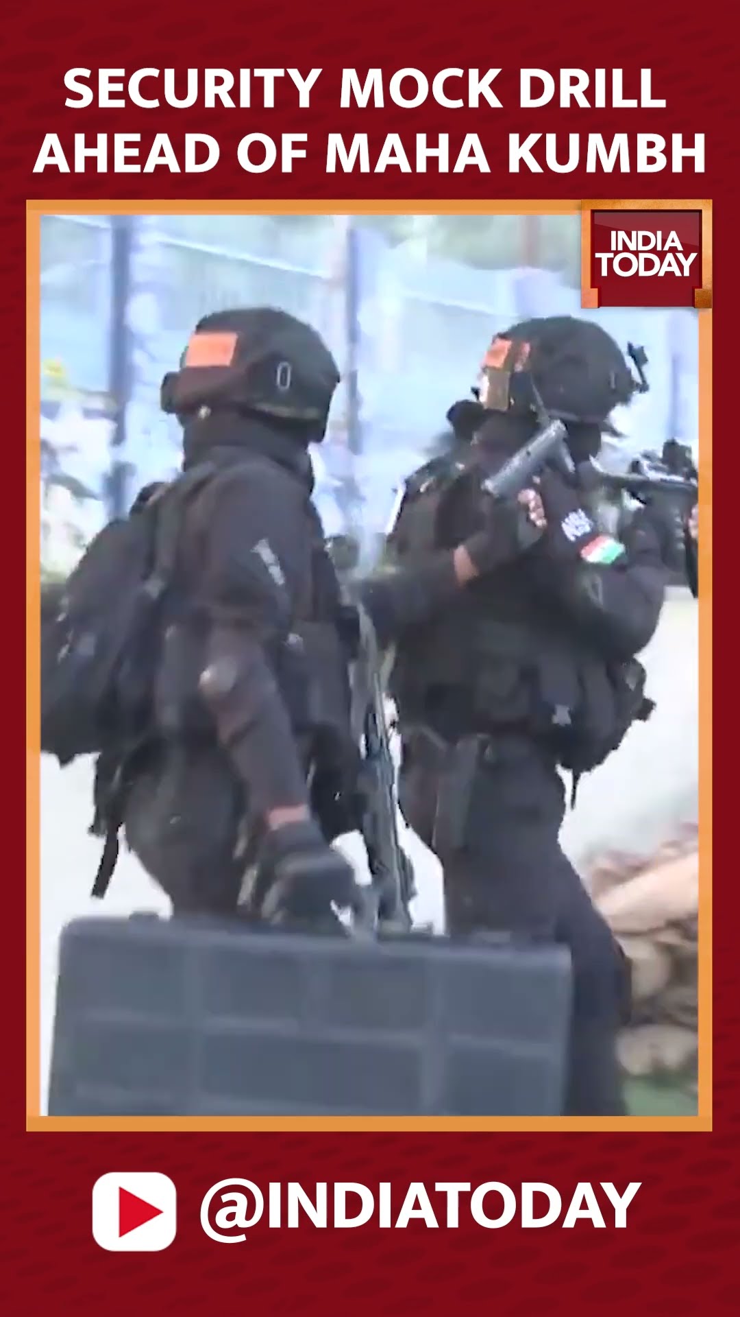 Maha Kumbh 2025: Mega Mock Drill Conducted At Prayagraj For Maha Kumbh 2025 Security #shorts