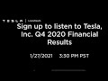 TSLA Q4 2020 Earnings Conference Call (audio)