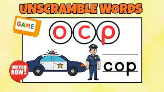 CVC Word Scramble for Kids | Unscramble Words | Phonics Game (Kindergarten) screenshot 1