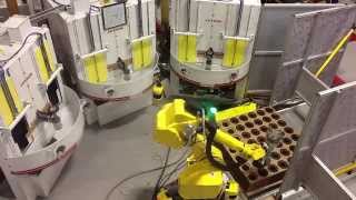Robot Tended Blasting Cell   lights out operation