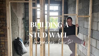Beginners how to build a stud wall! 💪🏼
