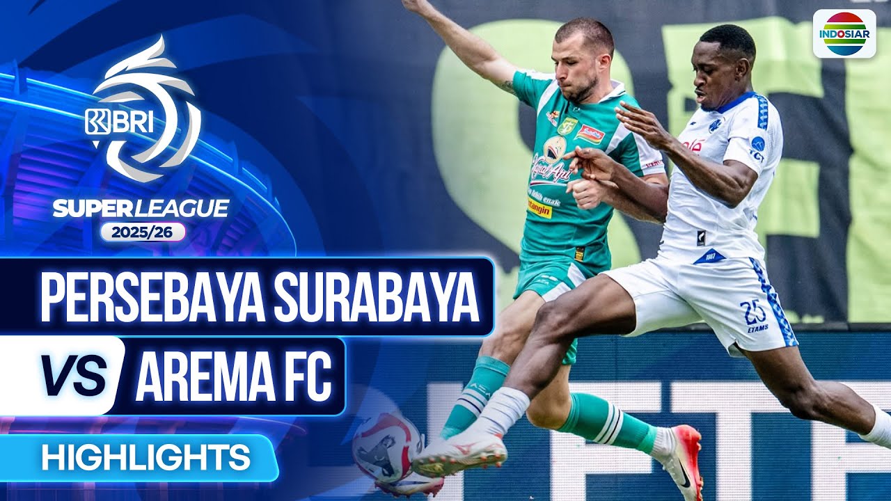 ⁣Persebaya Surabaya VS Arema FC - Highlights | BRI Super League 2025/26