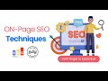 On-Page SEO Technique in தமிழ் | Search Engine Optimization | Digital Marketing