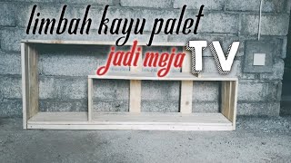 Meja TV dari limbah kayu palet