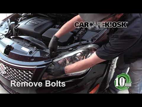 How to Remove Bumper 2010 - 2016 Suzuki Kizashi. Headlight Housing