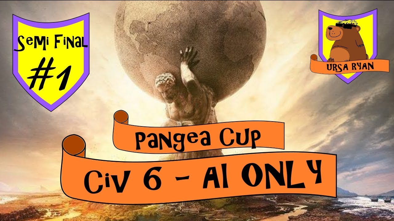 Civ 6 AI ONLY Tiny Pangaea Semi FInal 1 PART 1 YouTube
