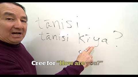 Learning Cree at St. Frances Bilingual School