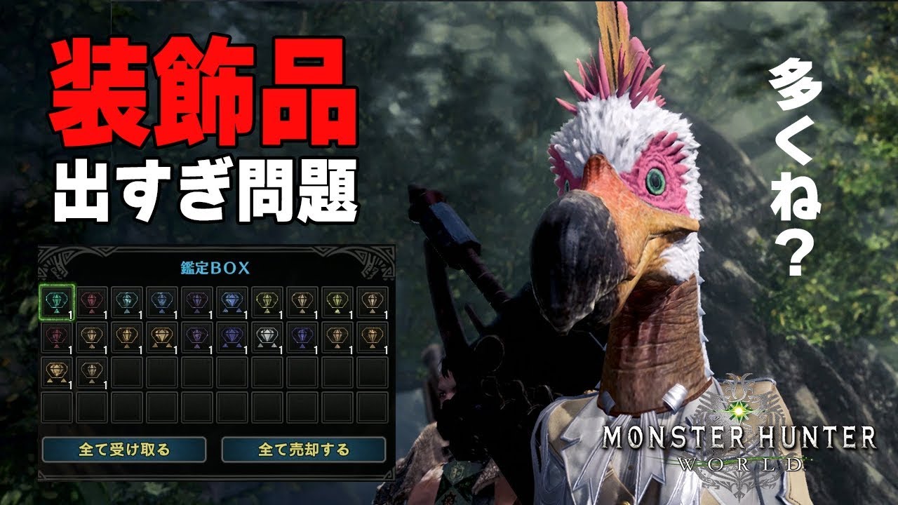 Mhw 風化した珠も拾って効率的に装飾品を集めよう 窮賊 ハンターを噛む 新重ね着紹介 モンハンワールド Youtube