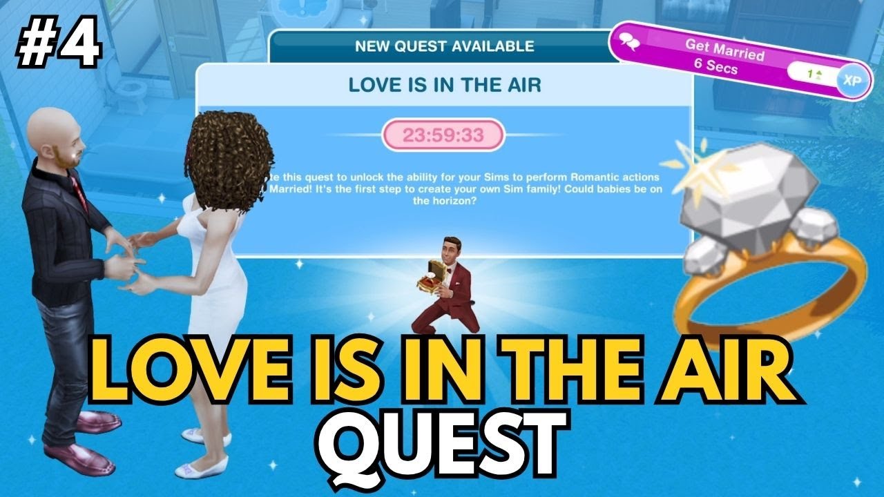 Задание «Любовь витает в воздухе» ❤️💍 The Sims FreePlay