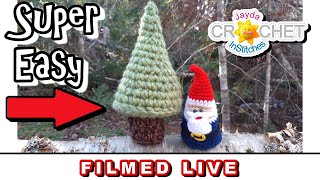 Desktop Stuffed Tree  - Getting Ready For Christmas! - Live Crochet Along - November 6, 2023