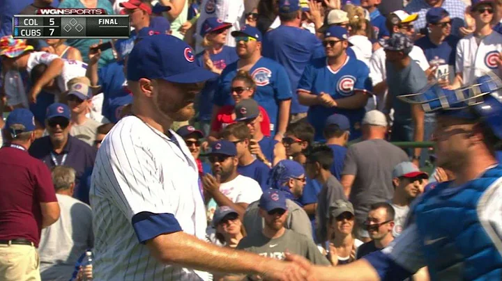 COL@CHC: Davis retires Amarista to earn the save