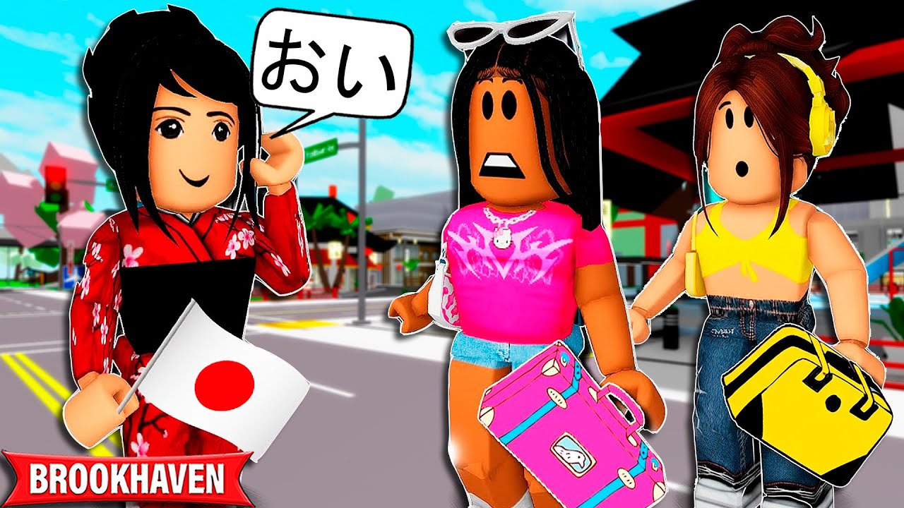 AS MENINAS SE PERDERAM EM OUTRO PÁIS! | Historinhas em Brookhaven RP🏡