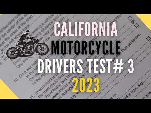 Video: Câte întrebări sunt la testul motocicletei DMV din California?