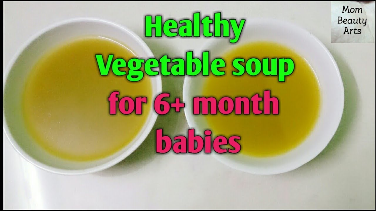 How to make healthy vegetable soup for 6+ month babies in tamil/Mom
