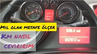 Astar J Arabamin Mi̇ Olan Göstergesi̇ni̇ Km Olarak Nasil Yaparim