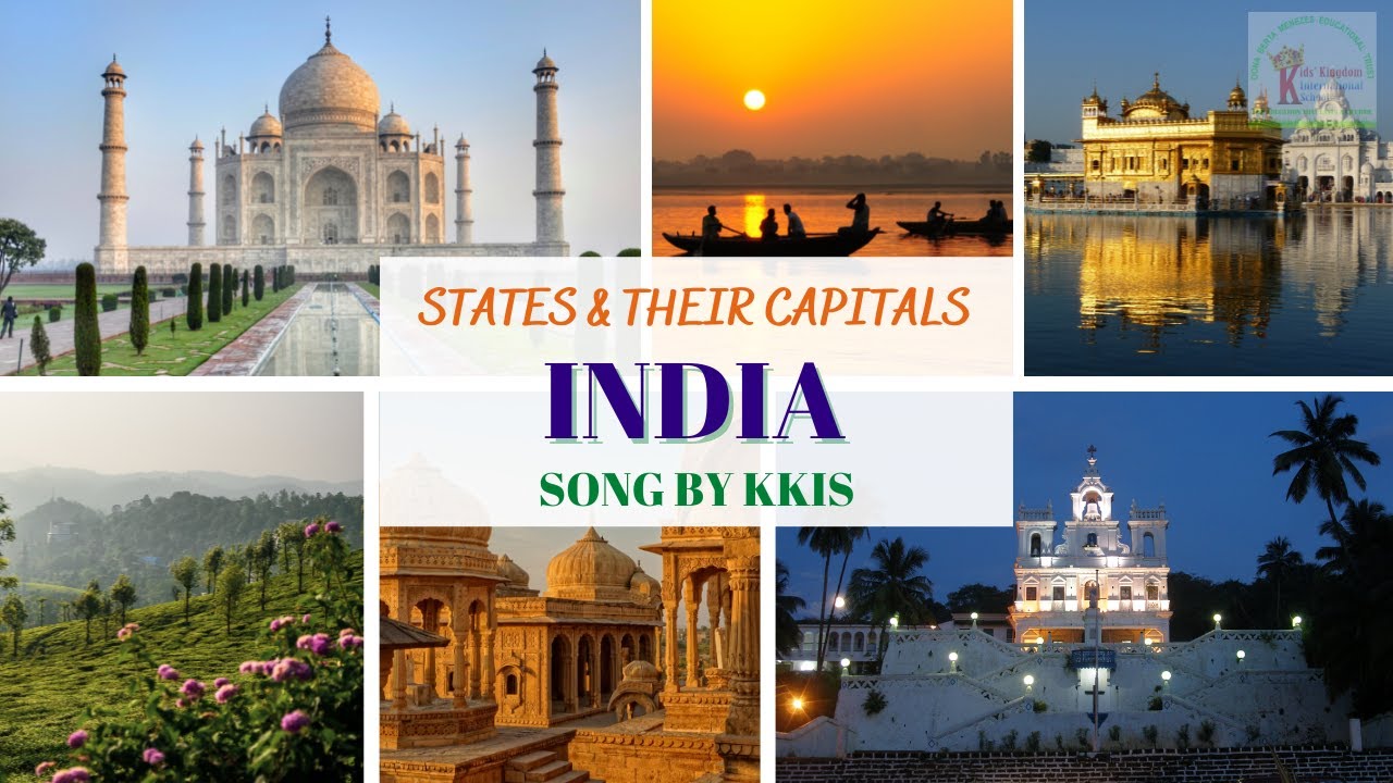 Song   28 Indian States  their Capitals  Learn Names of the Indian States  Their Capitals